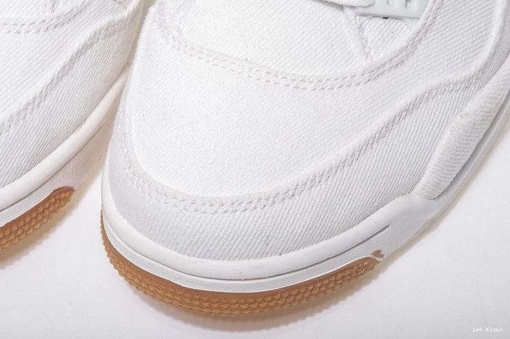 AO2571-100 Levi's White Jordan Denim Air 4 1127